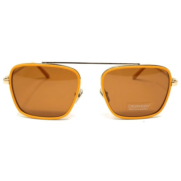 Calvin Klein Men Sunglasses Brown Lens